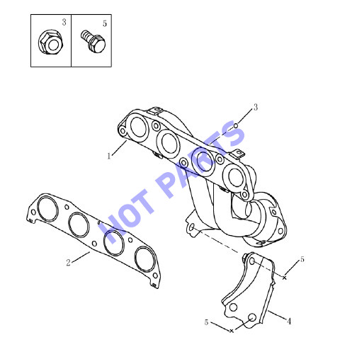 КОЛЛЕКТОР ВЫПУСКНОЙ1.8L