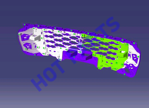 ORCHID BLUE RADIATOR GRILLE