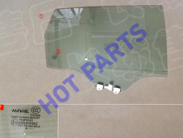 картинка Стекло двери задней правой Haval F7  6203101XKQ00A