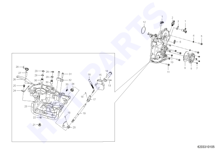 Transmission,rear part