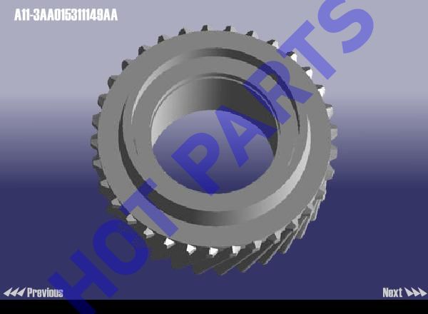 картинка ШЕСТЕРНЯ КПП 4 ПЕРЕДАЧИ  A11-3AA015311149AA