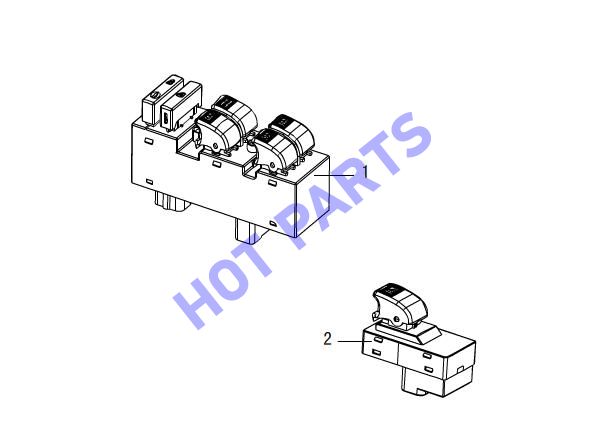 WINDOW REGULATOR SWITCH ASSEMBLY