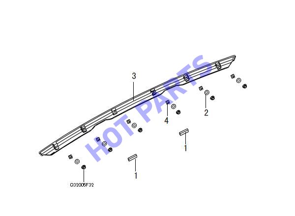 LICENSE PLATE LAMP TRIM PANEL