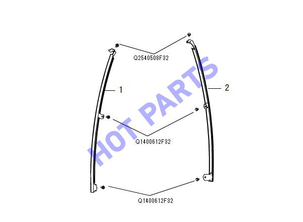 REAR DOOR GLASS RUN RAIL