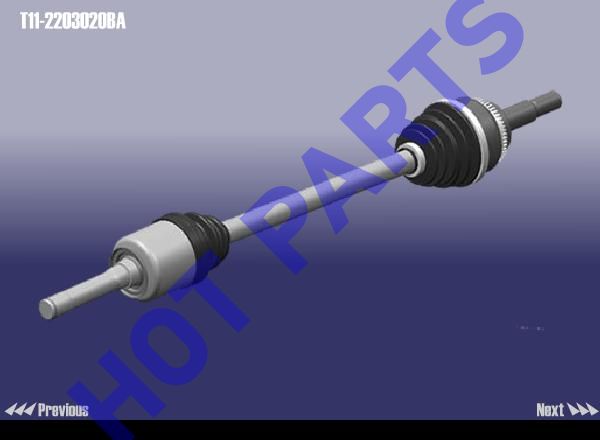 картинка ПРИВОД ПРАВЫЙ В СБОРЕ CH TIGGO 4X2  T11-2203020BA
