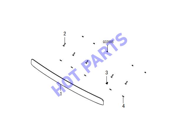 LICENSE PLATE LAMP TRIM PANEL